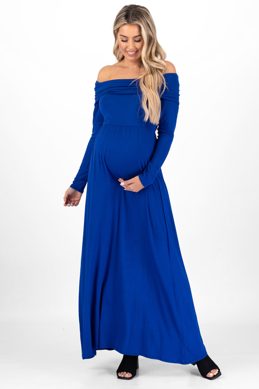 Over the Shoulder Maternity Dress – MotherBeeMaternity
